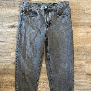 GAP Barrel Rise High Rise Black Jeans